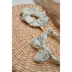 ΣΕΤ ΚΟΡΔΕΛΑ SCRUNCHIE EUCALYPTUS BABY BLUE
